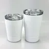 DIY التسامي 8 أوقية tumblers الفولاذ المقاوم للصدأ بهلوان الاطفال الكؤوس السفر الاطفال زجاجة المياه مركبة البيرة القدح أكواب القهوة مع أغطية 97 s2