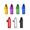 Bullet Rocket Shape Snuff Snorter Aluminum metal Sniff Dispenser Nasal Smoking Pipe Sniffer Tobacco Herb Pipe Smoking Accessories 411 S2