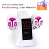 Portable Non Invasive Fat Burning 650nm Diode Lipo Laser Body Slimming Machine With 10pcs Lipo Laser Pads