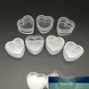 50pcs 4g/4ml Empty Plastic Clear Heart-shaped Cosmetic Jars Face Soft Cream Travel Containers Lotion Bottle Sample Pots Gel Box