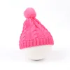 Autumn Winter baby barn stickad hatt ull boll beanies pojkar flickor barn stickar mössa varma hattar