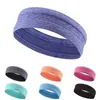 Sweatband Unisex Fitness Yoga Headband Outdoor Running Hair Bands Comfortable Sports Breathable Nonslip J8J7