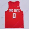 Ohio State Buckeyes Basketballtrikot NCAA College Cedric Russell Jamari Wheeler Malaki Branham Kalen Etzler Harrison Hookfin Meechie Johnson Jr. Sotos