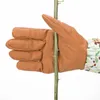 1 par de guantes de jardinería con estampado floral Guante de manga larga de cuero sintético Manopla de limpieza antideslizante para el hogar