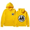 Män hoodies sweatshirts höst vinter mode goku print hoodie goku sweatshirts män kvinnor överdimensionerade hooded japan streetwear h0910