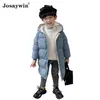 Winterjas Kinderen Jongens Hooded Parkas Dikke Warme Lange Jas Voor Kinderen Kledingwinter Meisjes 211027