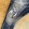 2021 la marque de mode européenne et américaine d'été pour hommes portent des jeans sont des jeans décontractés pour hommes DAT115