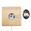 Basi per portalampade 4XFA 1 pezzo LED Night Light Supporto per base in legno Espositore per cristalli Illuminazione a sfera in vetro Accessori per l'illuminazione