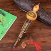 Chiński Handmade Hulusi Black Bambus Gurda Cucurbit Flet Ethnic Musical Instrument Klucz C z Case Dla Miłośników Początkujących Miłośników w magazynie A12