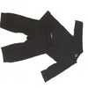 Waist Shaper Electrical Muscle Stimulate Fitness Machine Black EMS Training Vest MIHA Underwear Set 44% polyamide 9% lycra
