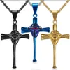 Titan Sport Tillbehör Baseball Silver Bat Cross Pendant Halsband Catchers Mask och Chain Set Gold Black Steel Stainless