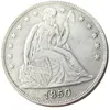 الولايات المتحدة 1846-1860-O جالسة Liberty Dollar Craft Silver Plated Coins Metal Dies Manufacturing Factory 281a