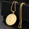 Pendant Necklaces Three Size Muslim Islam Turkey Ataturk Arab For Women Gold Color Turkish Coins Jewelry Ethnic Gifts