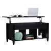 US stock Lift Top Coffee Table Modern Furniture living room Hidden Compartment And Lift Tabletop Black a36 a11 a14