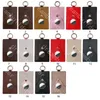 2021 Top fashion designer cases for AirTag case PU leather key chain cardholder Anti-lost device protective cover Air Tag shell