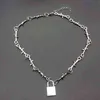 Mały Drut Brambles Iron Unisex Choker Naszyjnik Kobiety Hip-Hop Gothic Punk Lock Drut Kolczasty Little Corns Chain Choker Gifts G220310