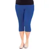 Sale Plus Size Women Leggings Casual Solid Spring Summer Modal Cotton Elastic Waist Stretch Pants Drop 210925