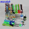 Factory wholesale Smoking silicone Nectar pipe kit with Titanium Tip Dab Straw Oil Rigs pipes ash catcher dabber tool