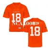 001 # 18 Noir orange Za'Carrius Vert Oklahoma State Cowboy Alumni College Jersey ou personnalisé n'importe quel nom ou numéro de maillot