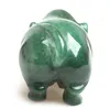 2.36 inch Height Natural Green Aventurine Quartz Pig Pet Figurines Crystal Healing Reiki