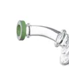 8inch Hookahs Slyme Fab Ftk Recyclers Tubos de água de plataformas de águas com cor de Slyme Três sementes de vida PERC 14.5mm articulação feminina