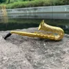 Neuheit Metall Saxophonform Tabakrohr Zigarette Rauchleitungen Goldfarbe Rauchleitungen Accessoire1140085