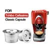 Tchibo Cafissimo Classic for Caffitaly K-PEELの詰め替えコーヒーカプセルポッドステンレス鋼カフェテラフィルターをタンパースプーン210712