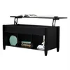 US stock Lift Top Coffee Table Modern Furniture living room Hidden Compartment And Lift Tabletop Black a36 a11 a14