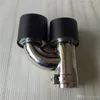 Em 63 mm fora de 89 mm de uma peças AK Exausta de fibra de carbono Hipe H Style Akrapovic Cart