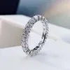 Cluster Ringen Shipei 100% 925 Sterling Zilver Gemaakt Moissanite Diamanten Edelsteen Fijne Sieraden Trouwring Mode Ring Voor Vrouwen Groothandelaren