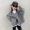 Meisjes jas lange mouwen calssische kinderen meisje jas winter bovenkleding kinderen jas merk meisje plaid jasje 210715