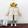 Ano Roupa Meninos Casaco de Inverno Crianças Outerwear Crianças Jaqueta para Menino Moda Moreira de Algodão para 5-11Y 211204