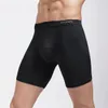 Sous-vêtements hommes sous-vêtements modaux jambe longue Boxer tronc Sport respirant poche de renflement slips hommes vêtements de nuit Shorts bas mode Linge262R