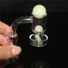 Banger di quarzo da sciabbi termo che fuma in vetro in vetro set unghia a bordo per olio d'acqua.