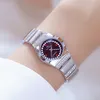 Diamond Watches Woman Famous Brand Unique Gold Female Wristwatches Crystal Small Dial Ladies Watches Montre Femme 210310