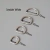 1 sztuk 10mm 12mm 15mm 20mm 25mm 32mm Metal D Pierścień Klamry Paski Pas Pas Plecak Plecak Pet Pet Dog Collar Zapięcie DIY Akcesoria