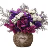 装飾的な花の花輪現代花瓶ラタンフラワーバスケットリビングルーム装飾天然乾燥バンドルホームデコレーションウェディング