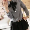 Wzory Kobiety Peter Pan Collar Platforma Blusas Z Długim Rękawem Szyfonowe Bluzki Koszule Lady Casual Wiosna Letnia Styl Topy XXXL