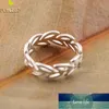 Flyleaf Simple Hollow Leaves Opening Ring 925 Sterling Silver Jewelry Fashion Wedding Rings For Women Bague Femme