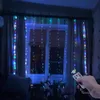 3M LED рождественские сказочные светильники светильники дистанционного управления USB Новый год Гирлянды занавес лампы праздничные украшения для дома спальни