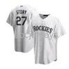 Stitched Custom Trevor Story #27 White Baseball Jersey XS-6XL