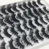 Curly Crisscross 3D False Eyelashes Thick Natural Soft & Vivid Handmade Reusable Multi-layers Fake Lashes With Tweezer Laser Packing Bag DHL Free