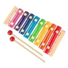 Mini Children Baby 8 keys Wooden Musical Toy Instruments Toy Percussion Instruments Toys For Kids zyy681