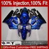 Инжекторный корпус OEM для KAWASAKI NINJA ZX 1200 CC 12 R ZX1200C ZX12R 00 01 Кузов 2No.41 ZX 1200 12R 1200CC ZX-12R 2000 2001 ZX1200 C 00-01 100% Fit обтекатель синий металлик