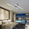 2022 neue LED Deckenleuchte 12W 18W 24W Parallel Gerade Linie Moderne Lichter Aluminium Schlafzimmer Anhänger Lampe für Wohnzimmer AC 85-265V