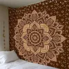 Mandala Gobelin 200 * 150 cm Kwadratowy Wall Wiszące Kolorowe Drukowane Dekoracyjne Indian Koc Yoga Mata Home Sypialnia Art Carpet 210609