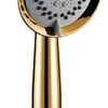 Sólido cobre banhado a ouro três funções handheld chuveiro luxo Batnom Hand chuveiro cabeça com suporte de ouro e mangueira de chuveiro BD667 210724