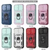 Shockproof Hybrid Kickstand Phone Cases Slide Camera Lens Protection TPU PC 3 in 1 For iPhone 13 Pro Max 12promax 11promax s20fe moto G power Gplay Gstylus