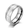 Anéis de casamento Moda de 8 mm de dedo de seda para homens homens altos polidos banda de aço inoxidável Anilos Vintage Jewelry Gift