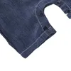 Babykleding jongens meisjes jeans overalls shorts peuter kinderen denim rompertjes schattige vaste broek zomer bib kleding 210317